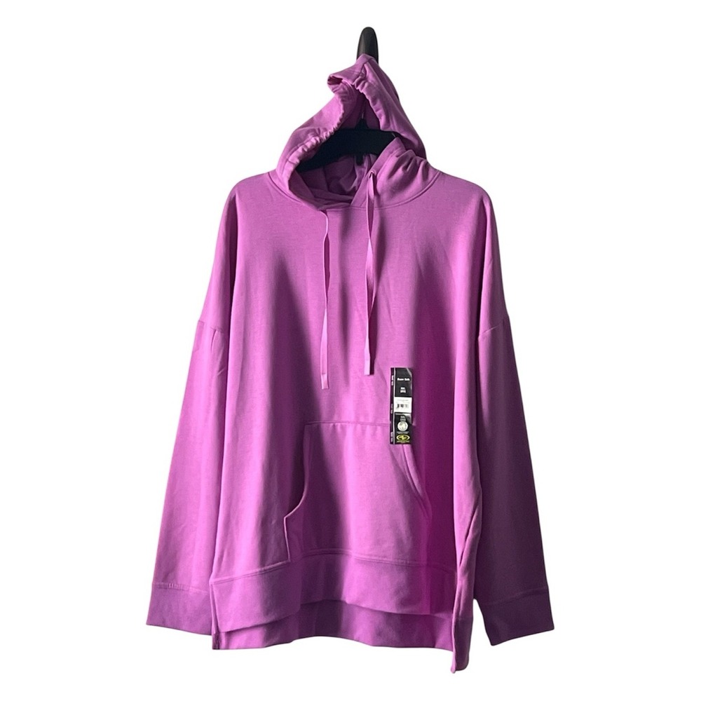 Athletic Works Fuchsia Relaxed Hoodie,Size XXL/20